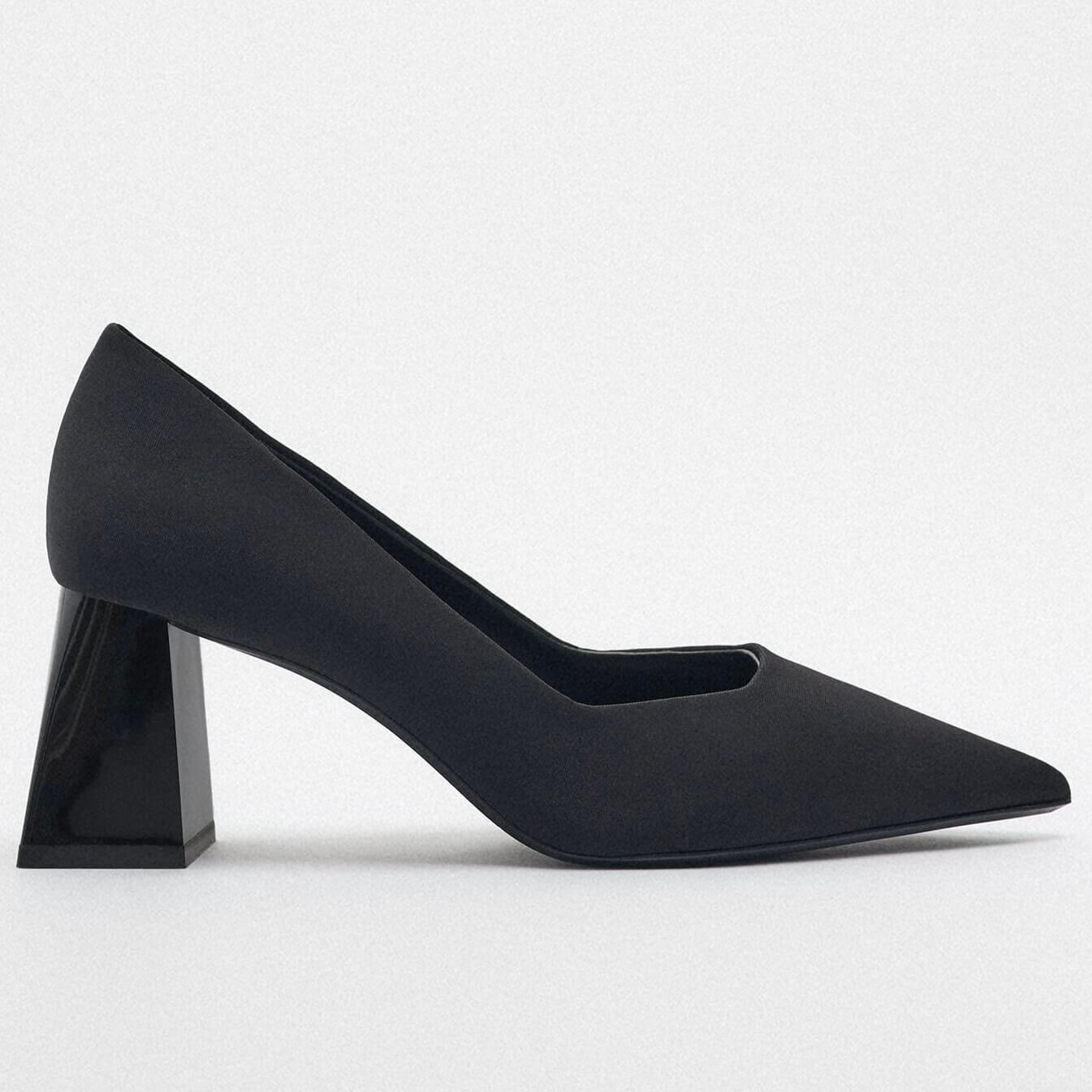 

Туфли Zara Block-heel Fabric, черный