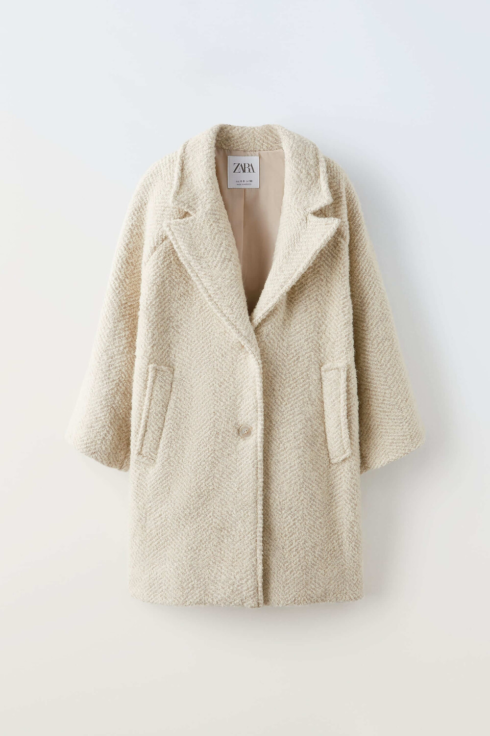 

Пальто Zara Manteco Wool Limited Edition, экрю