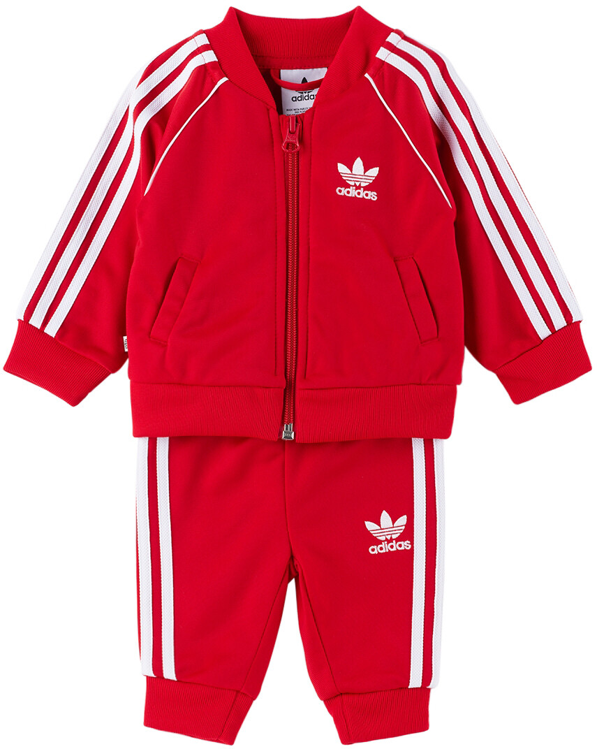 

Детский красный спортивный костюм Adicolor SST adidas Kids