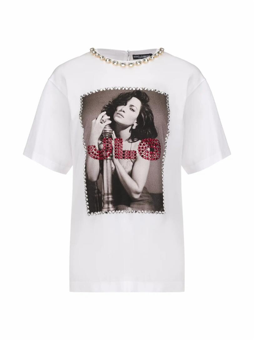 

Футболка с принтом Dolce&Gabbana, Серый