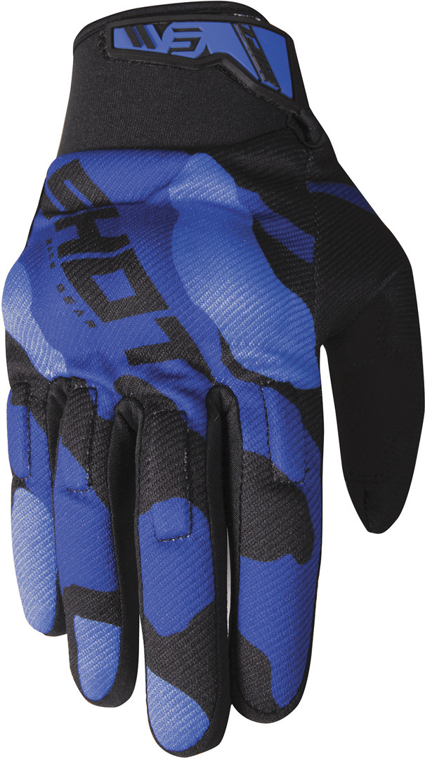 перчатки shot drift edge с логотипом черный белый Перчатки Shot Drift Camo с логотипом, синий