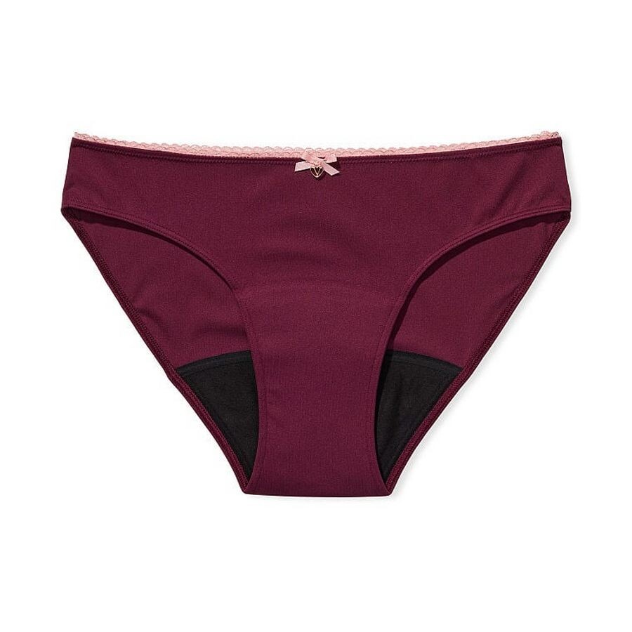 

Трусы Victoria's Secret Body By Victoria Smooth Period Bikini, бордовый