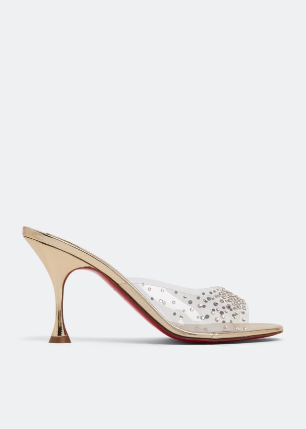 

Мюли CHRISTIAN LOUBOUTIN Degramule Strass 85 mules, золотой