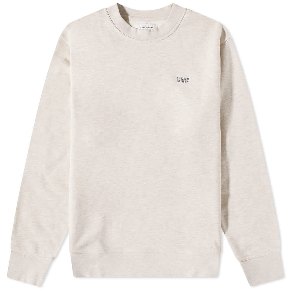 

Толстовка Oliver Spencer Clemson Coordinates Crew Sweat, Белый