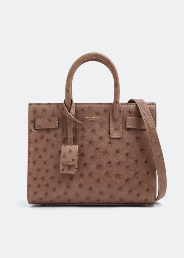 

Сумка-тоут SAINT LAURENT Nano Sac De Jour tote bag, коричневый