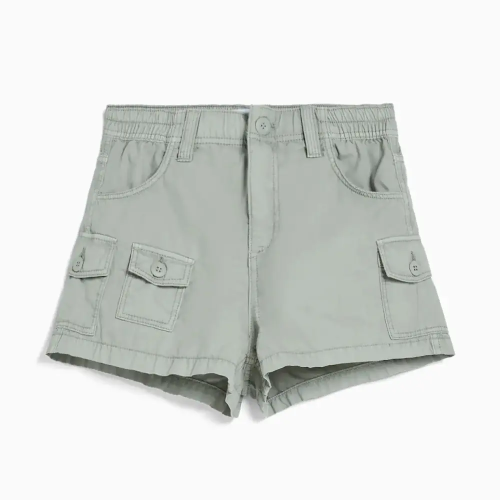

Шорты Bershka Multi-Cargo Cotton, зеленый