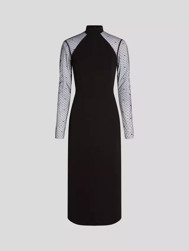 

Платье KARL LAGERFELD Long Sleeve Mesh, цвет 999 black