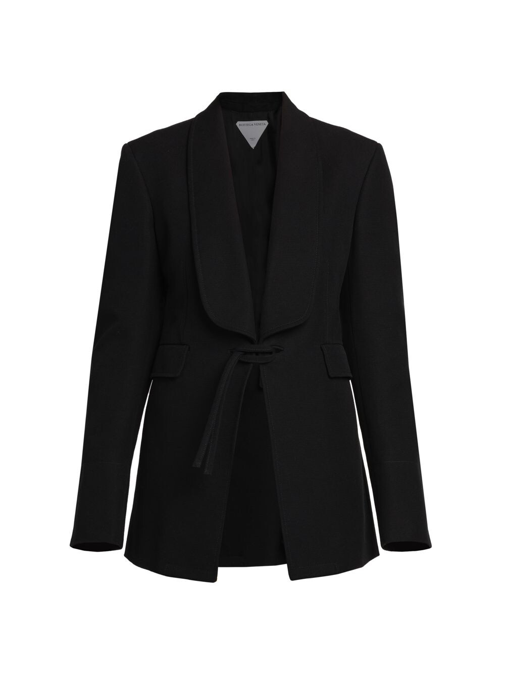 

плетеная куртка с завязками спереди Bottega Veneta, черный