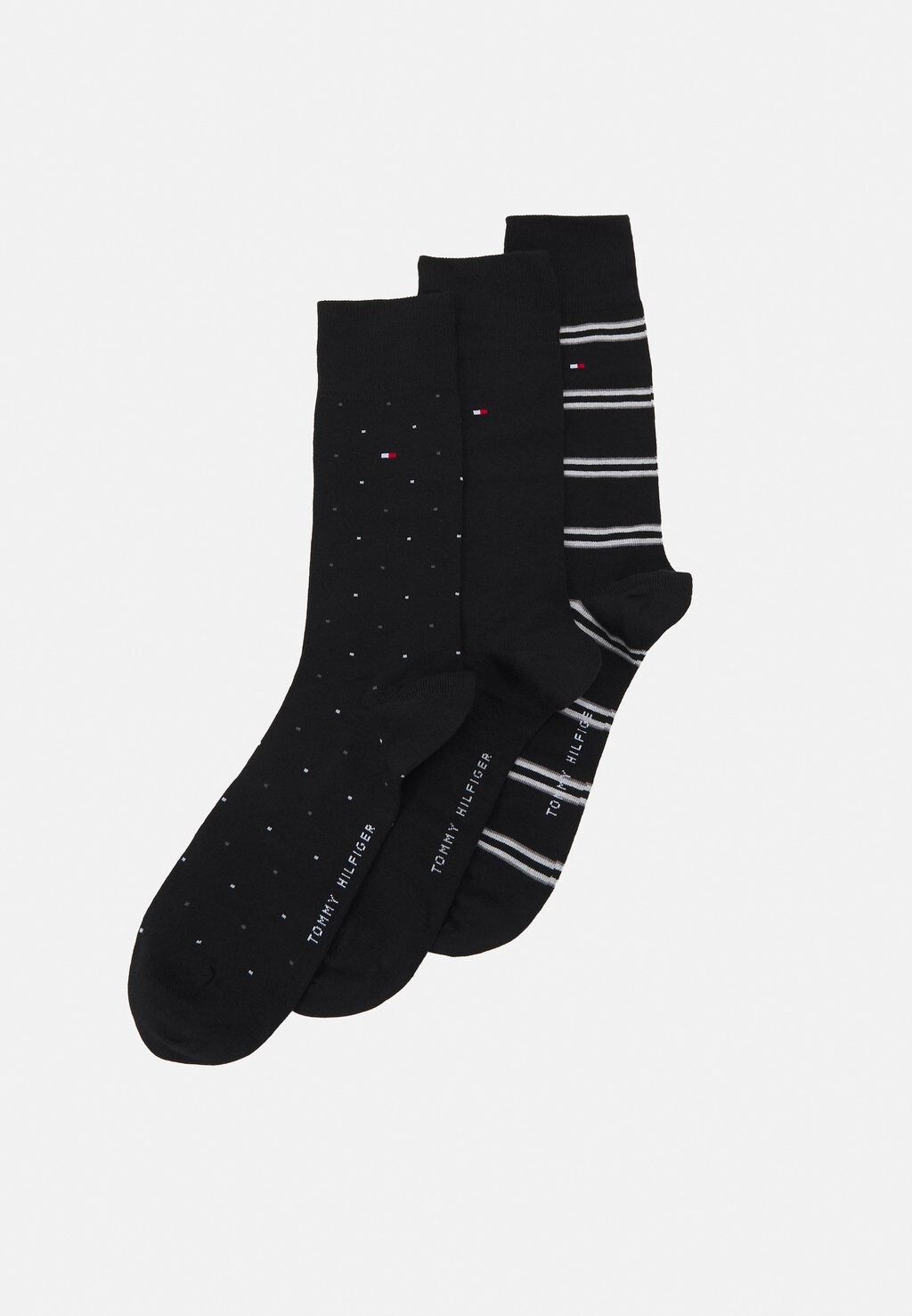 

Носки МУЖСКИЕ НОСКИ GIFTBOX STRIPE DOT 4 PACK Tommy Hilfiger, черные