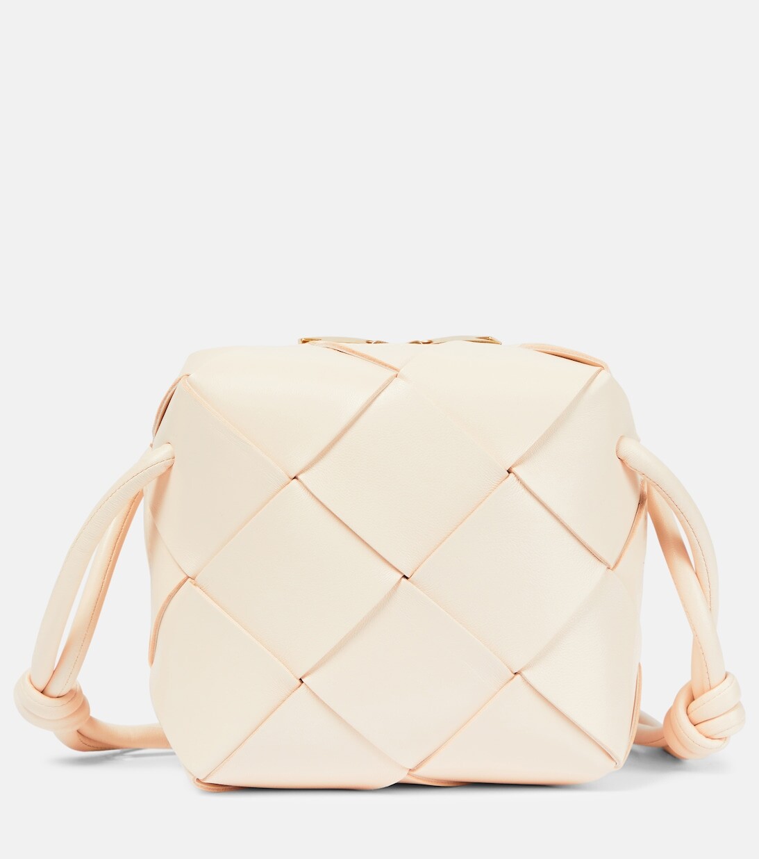 

Кожаная сумка через плечо Cassette Mini Bottega Veneta, желтый