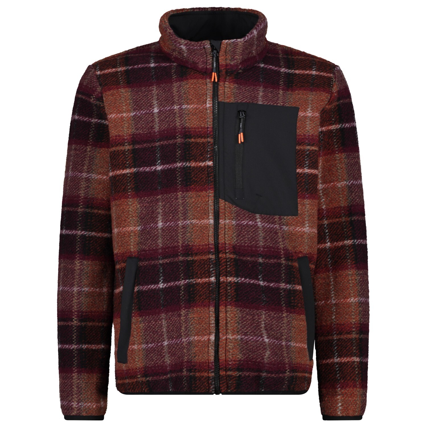 

Флисовая жилетка Cmp Jacket Wooltech, цвет Orangeade/Burgundy/Gesso