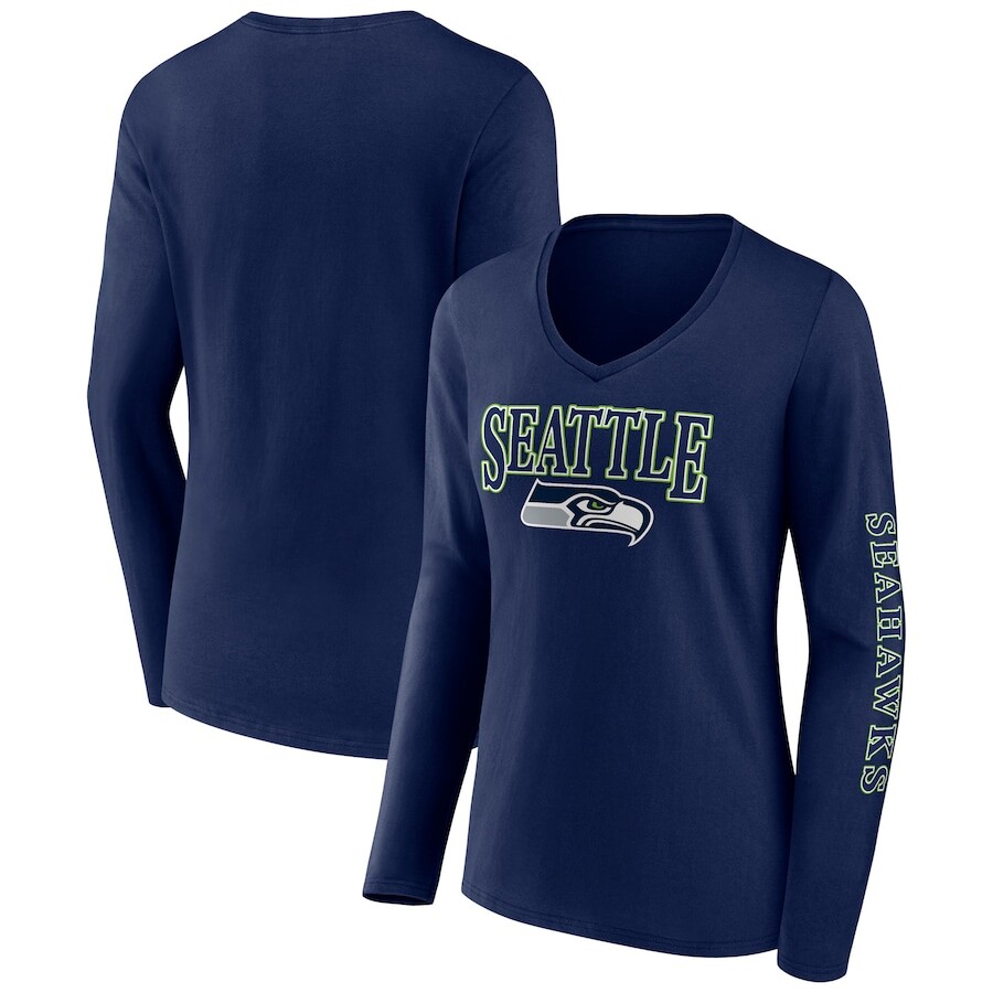 

Футболка с длинным рукавом Fanatics Branded Seattle Seahawks, нави