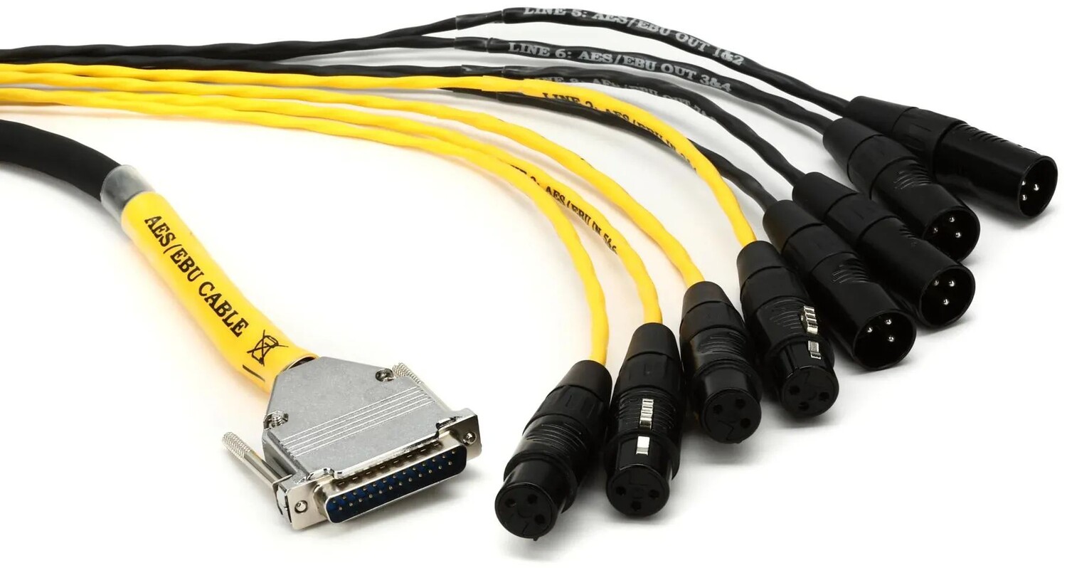 

Avid DB25 — XLR M+F AES/EBU DigiSnake — 4 фута