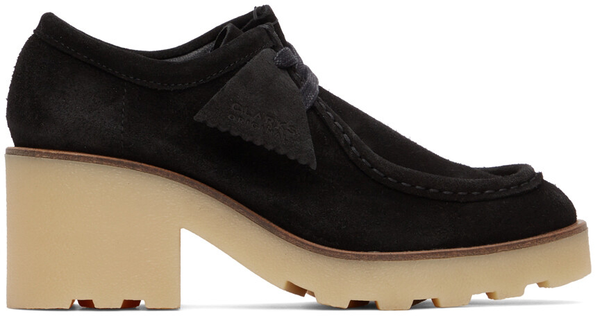 

Черные туфли на каблуке Wallabee Clarks Originals