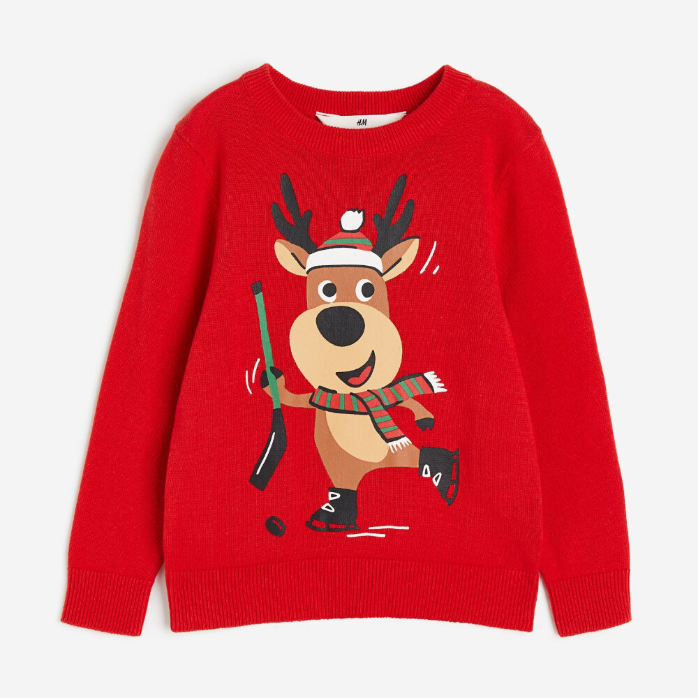 

Свитер H&M Cotton, красный