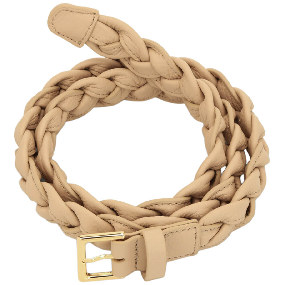 

Ремень Coccinelle Grained Leather Boheme, бежевый