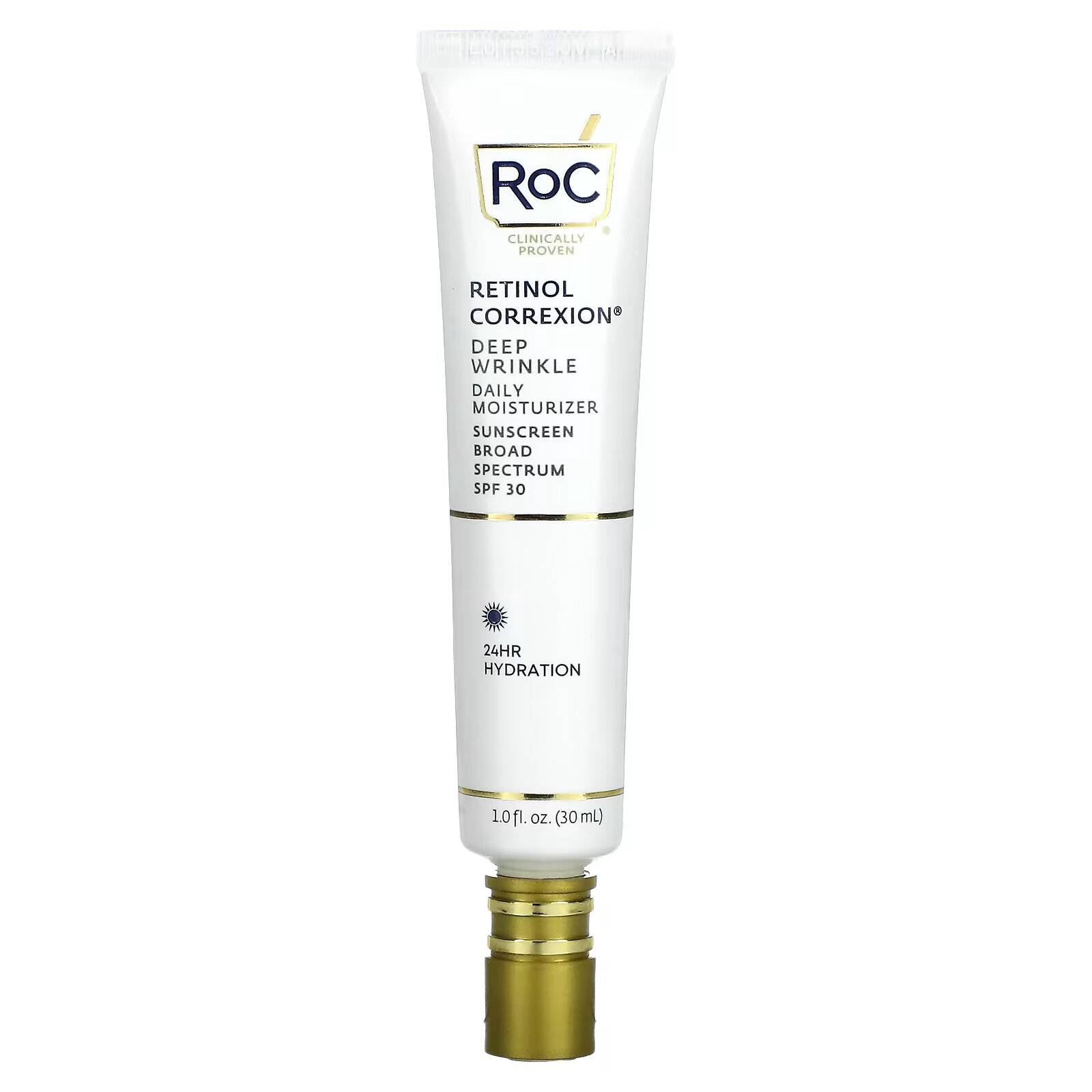 RoC, Retinol Correxion, ежедневное увлажняющее средство против глубоких морщин, SPF 30, 30 мл (1 жидк. Унция) roc retinol correxion ежедневное увлажняющее средство против глубоких морщин spf 30 30 мл 1 жидк унция