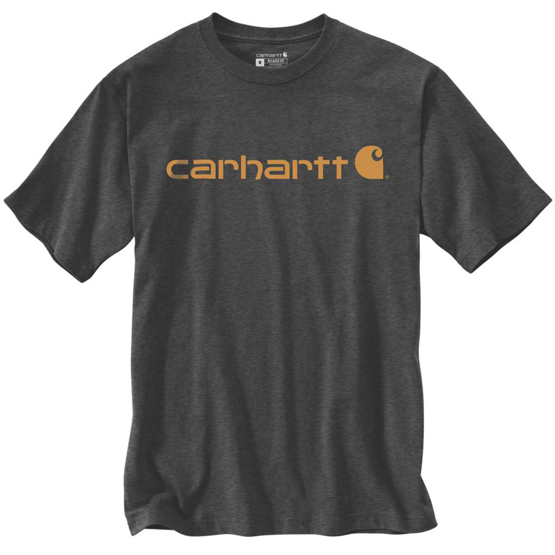 цена Футболка Carhartt EMEA Core Logo Workwear Short Sleeve, темно-серый