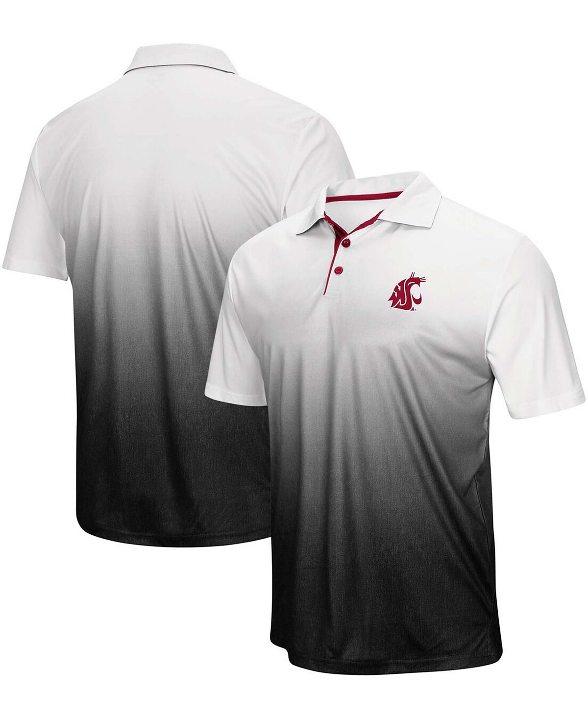 Мужская серая рубашка поло с логотипом washington state cougars magic team Colosseum, серый