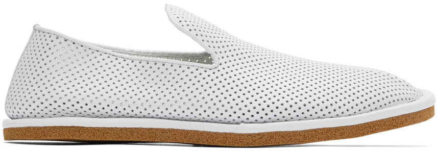

Белые кожаные лоферы Dries Van Noten, Белый