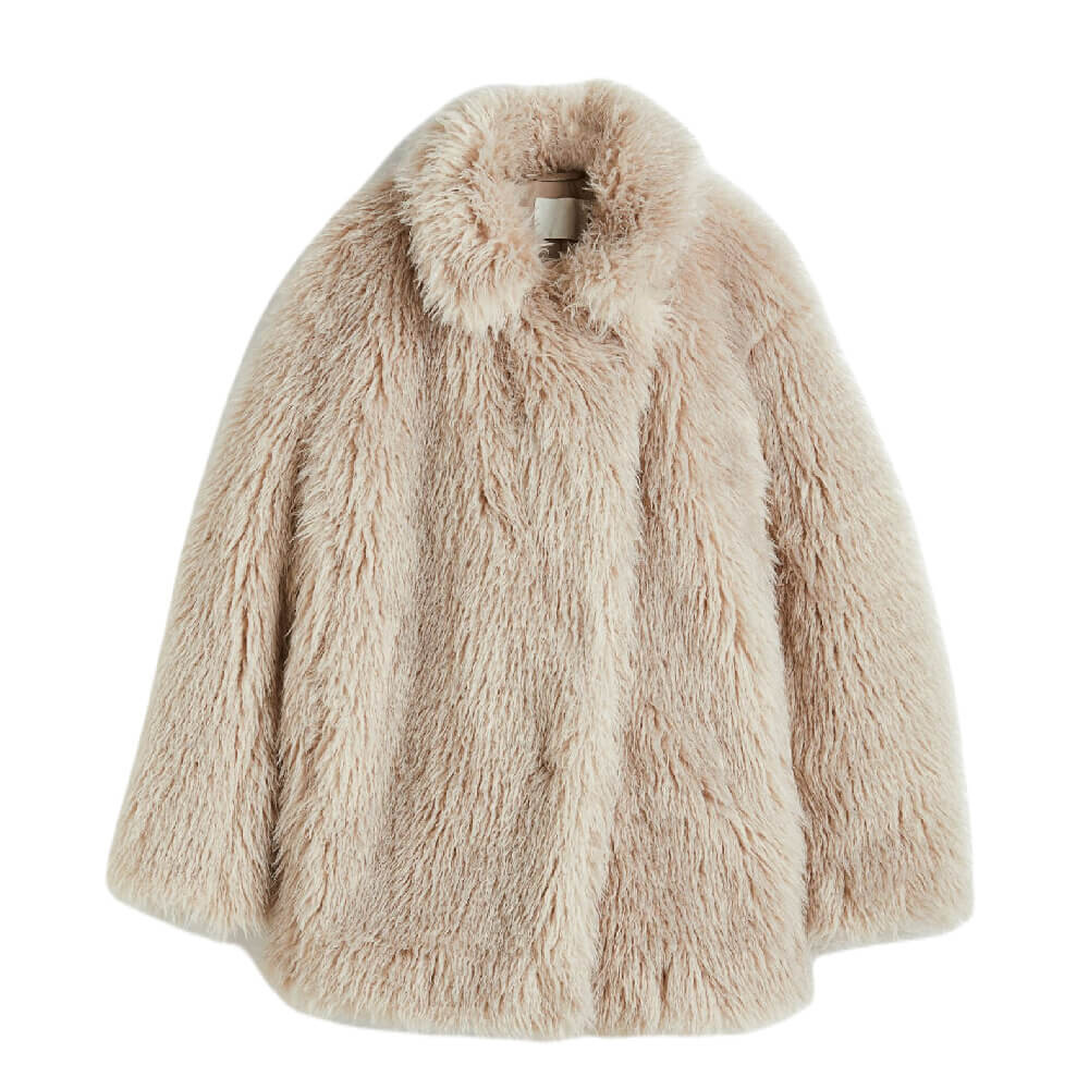 

Куртка H&M Fluffy, светло-бежевый