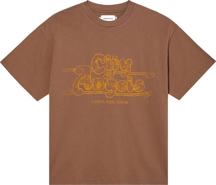 

Футболка Honor The Gift Angelino Short-Sleeve Tee 'Brown', коричневый