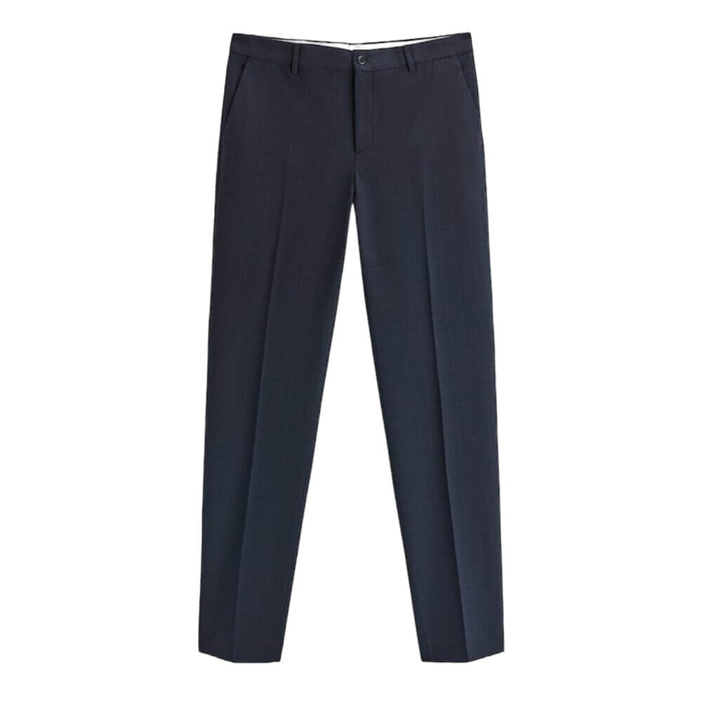 

Брюки Zara Сheck Suit, темно-синий