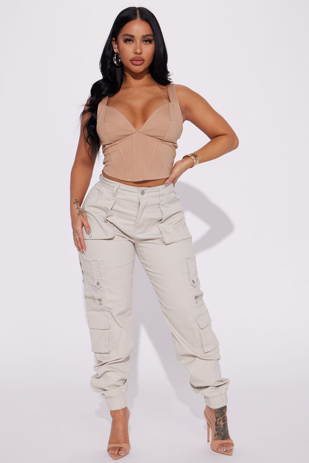 

Джоггеры Fashion Nova RJJ30533, слоновая кость
