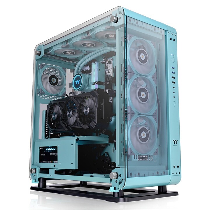 

Корпус Thermaltake Core P6, Mid Tower, бирюзовый