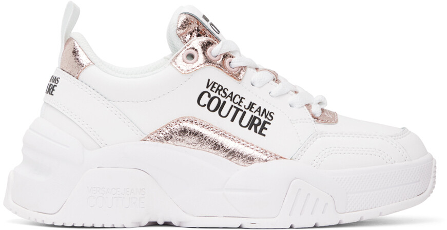 

Бело-розовые кроссовки Stargaze Versace Jeans Couture