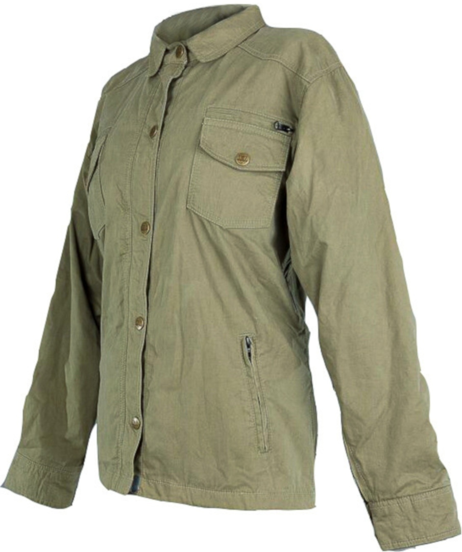 цена Женская мотоциклетная текстильная куртка Bores Military Lady Jack водонепроницаемая, зеленый