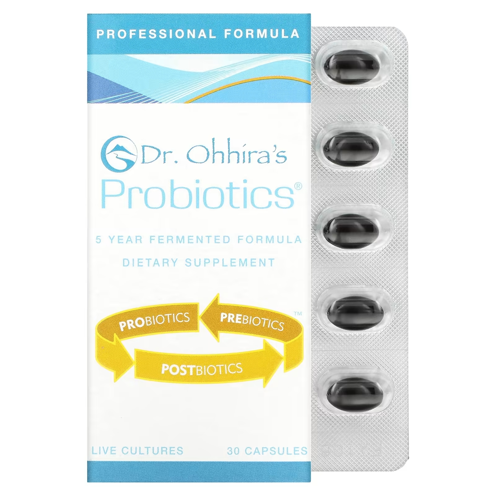 цена Профессиональная Формула Пробиотиков Dr. Ohhira's, 30 капсул