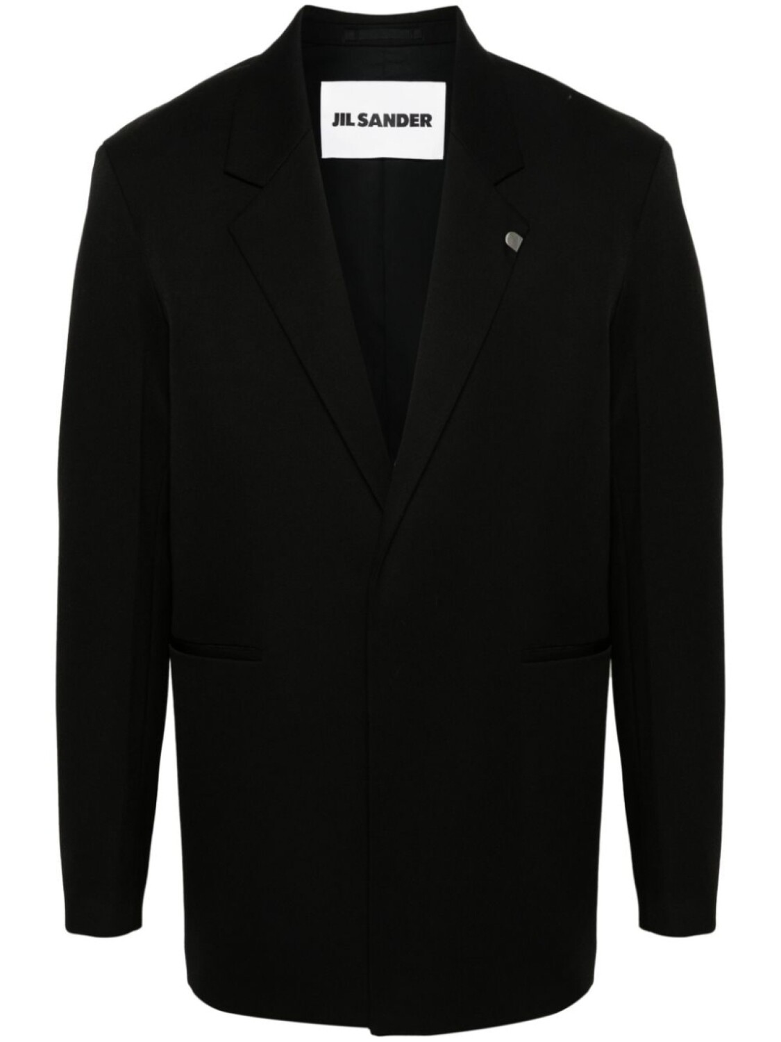 

Jil Sander шерстяной однобортный пиджак, черный