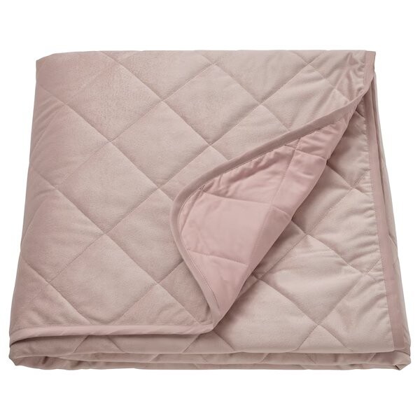 

Покрывало Ikea Mjukplister 160x250, светло-розовый