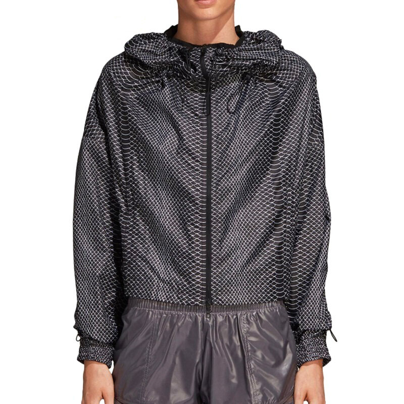 

Куртка Adidas Hooded Zipper, черный/мультиколор