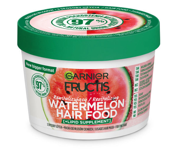 Garnier Fructis Watermelon Hair Food восстанавливающая маска для тонких волос 400мл