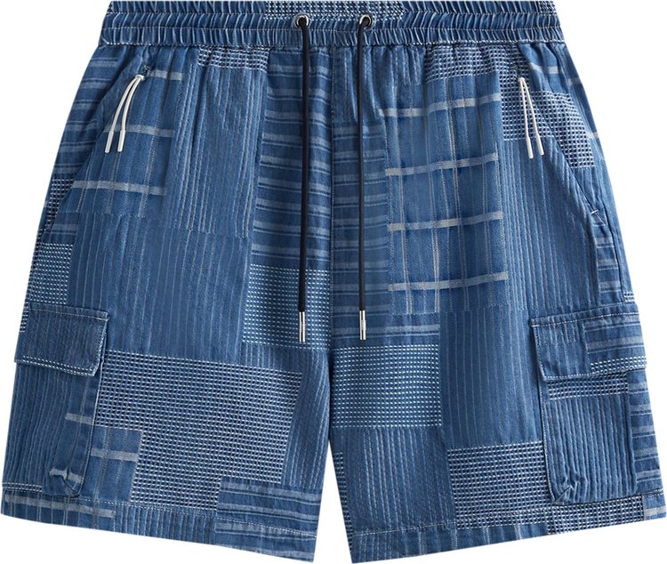 Шорты Kith Japanese Indigo Jacquard Wolcott Short 'Indigo', разноцветный - фото