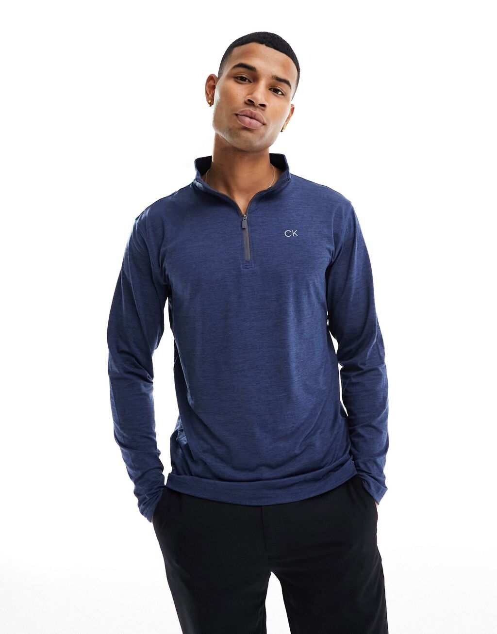 

Темно-синий свитшот с молнией 1/4 Calvin Klein Golf Newport