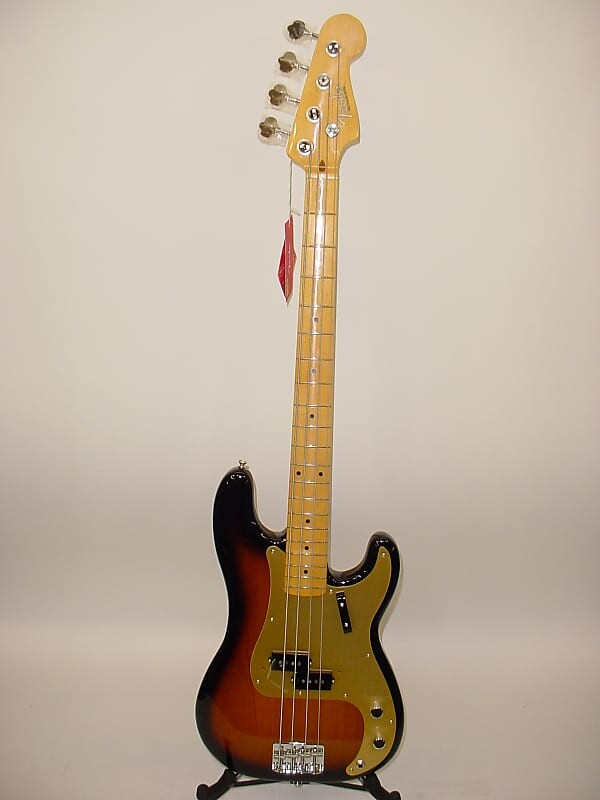 

Бас-гитара Fender American Original ‘50s Precision Bass, 2 цвета Sunburst, кленовый гриф и Fender Vintage American Original '50s Precision Bass