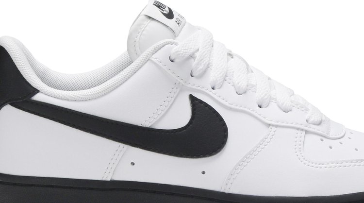 Nike air force cheap 1 black white sole