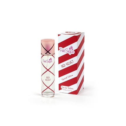 Праздничный подарочный набор для женщин Pink Sugar Red Velvet 3,4 жидких унции туалетной воды спрей фотографии