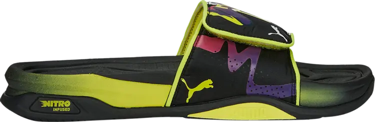 

Сандалии Puma Neymar Jr. x Dream Nitro Slide Black Neon Yellow, черный