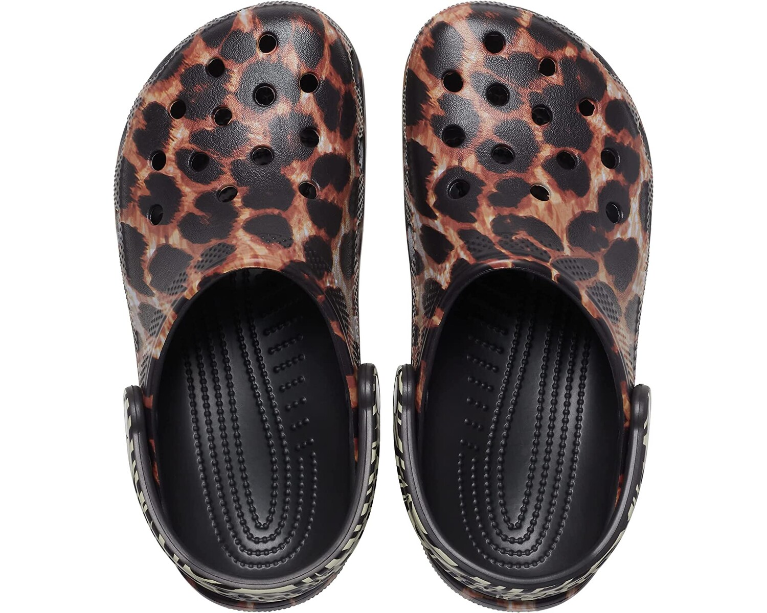 

Сабо Classic Animal Print Clog Crocs, черный