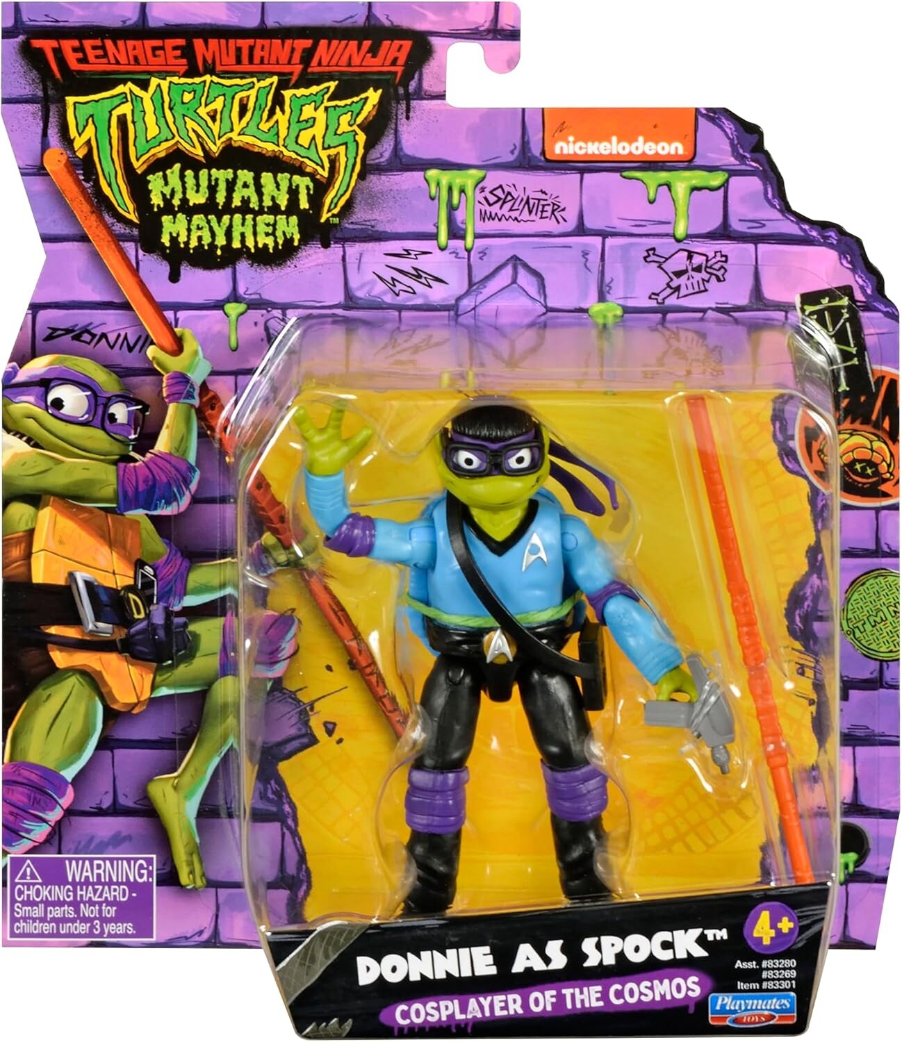 

Фигурка Teenage Mutant Ninja Turtles: Mutant Mayhem, Donnie as Spock, 12,7 см