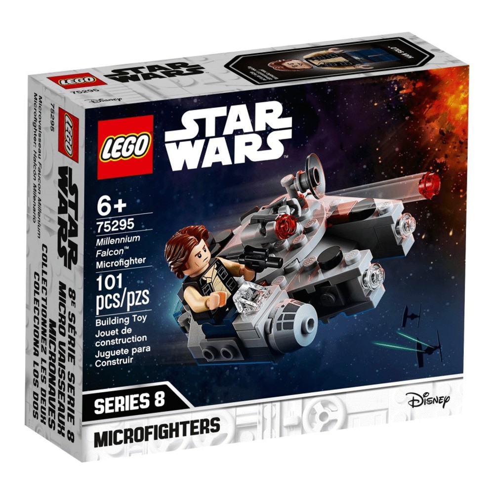 Конструктор LEGO Star Wars 75295 Микрофайтеры: «Сокол тысячелетия» lego star wars 75265 микрофайтеры скайхоппер t 16 против банты 198 дет
