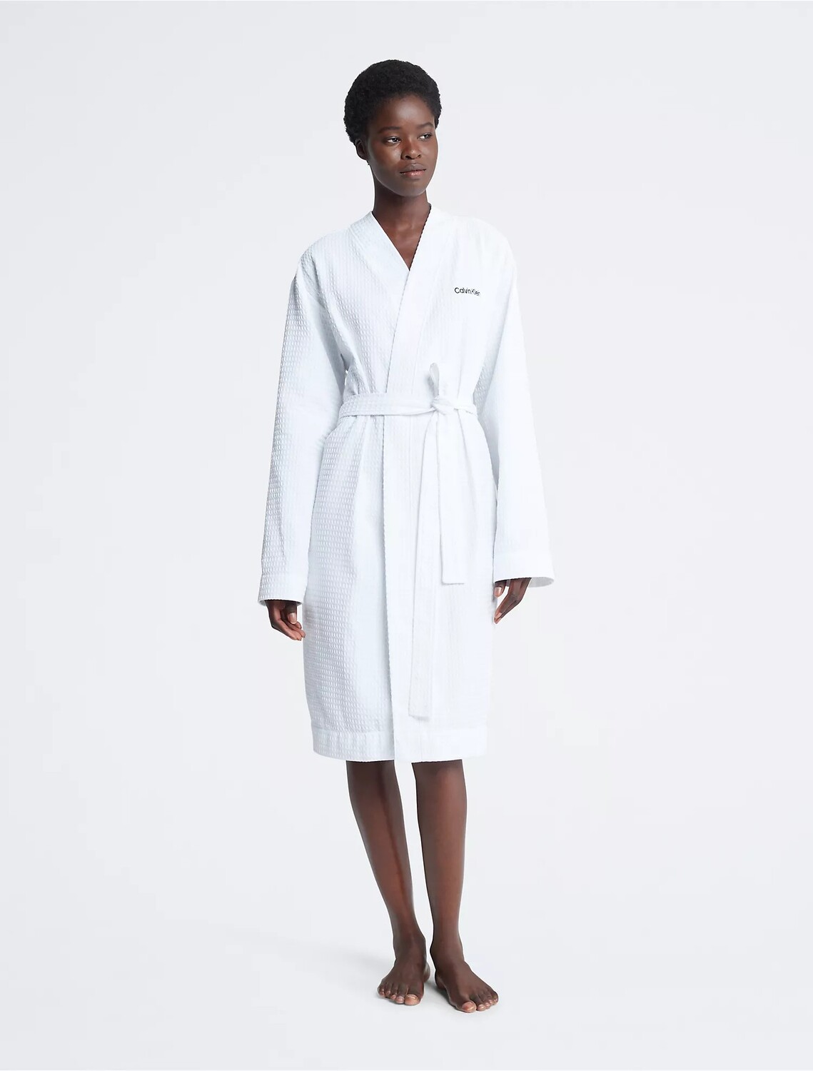 

Халат Calvin Klein Waffle, белый
