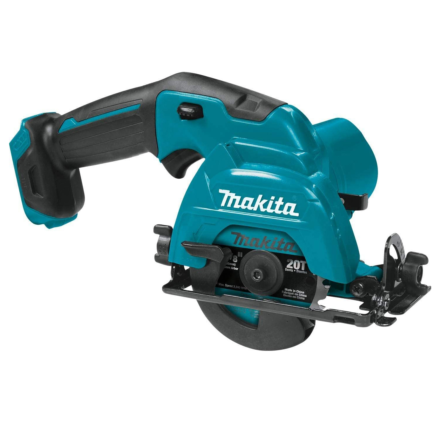 Аккумуляторная литий-ионная циркулярная пила Makita SH02Z 12V Max CXT, бирюзовый