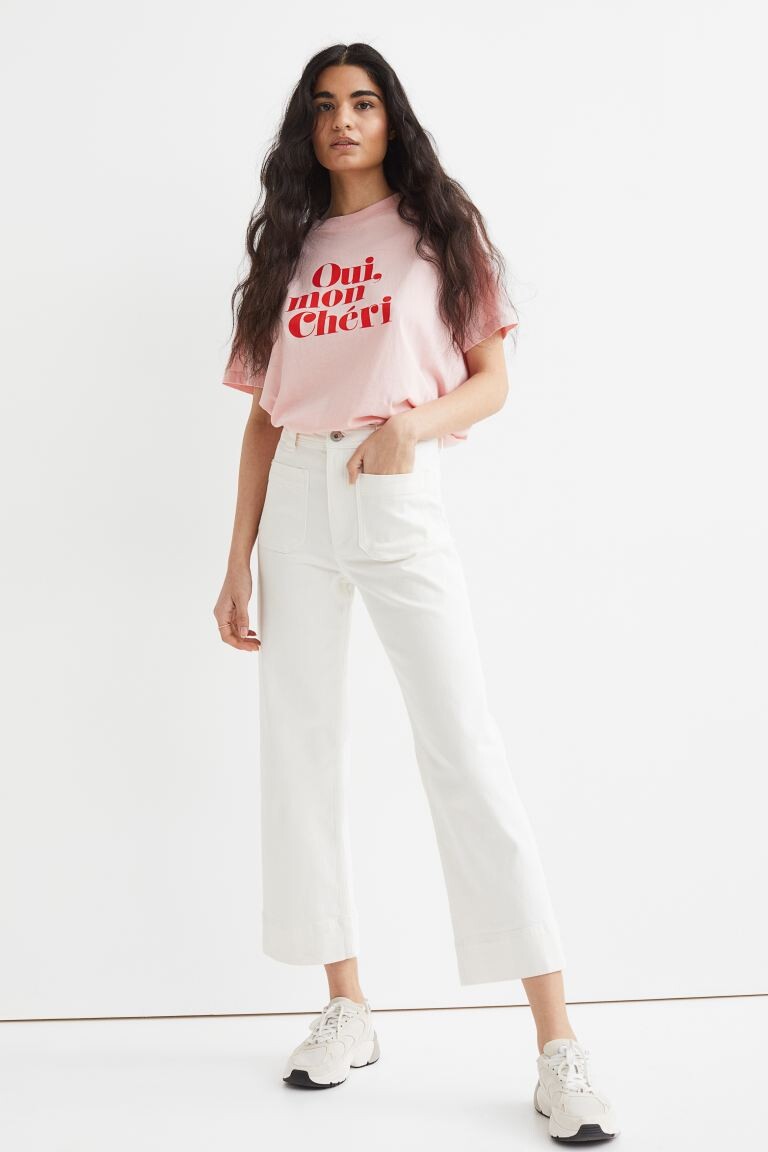 

Узкие высокие джинсы H&M, белый