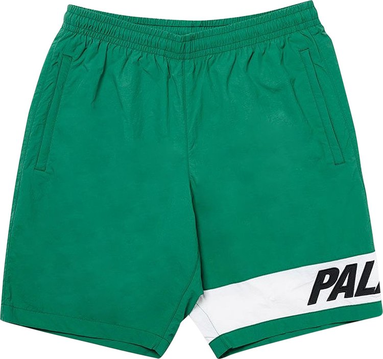 Шорты Palace Side Short 'Green/White', зеленый