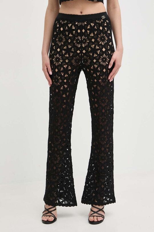 

Хлопковые брюки Twinset, черный